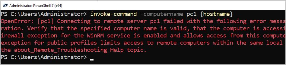 test winrm